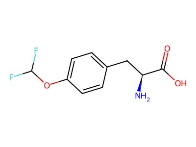 (2S)-2-amino-3-[4-(difluoromethoxy)phenyl]propanoic acid structure