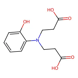 3-[(2-Carboxyethyl)-2-hydroxyanilino]propanoic acid structure