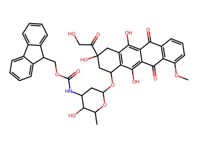 N-(9-Fluorenylmethoxycarbonyl) Doxorubicin structure