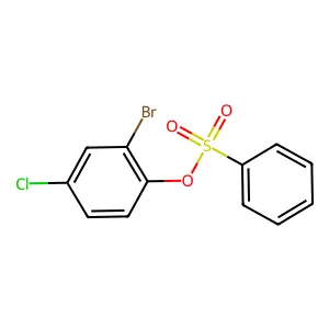 2-溴-4-氯苯基苯磺酸酯 structure