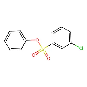 Benzenesulfonic acid, m-chloro-phenyl ester structure