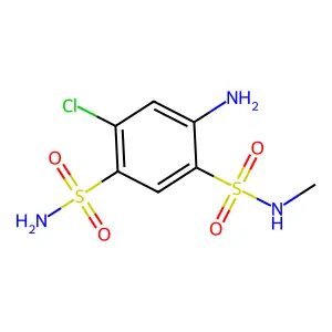 Methyclothiazide related compound A structure