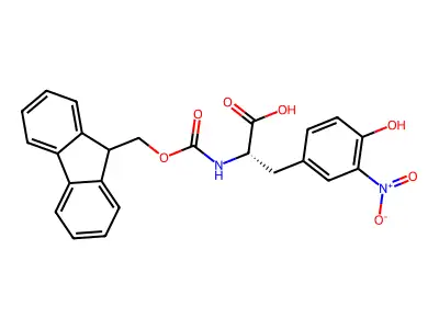 Fmoc-3-nitro-L-tyrosine structure