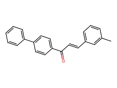 3-(m-Tolyl)-1-(4-phenylphenyl)prop-2-en-1-one structure