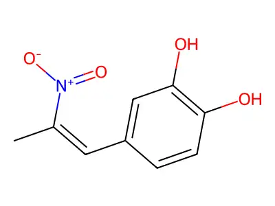4-(2-Nitroprop-1-enyl)benzene-1,2-diol structure