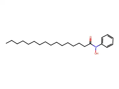 N-hydroxy-N-phenylhexadecanamide structure