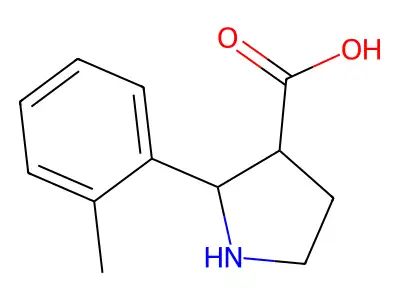 2-(2-methylphenyl)pyrrolidine-3-carboxylic Acid structure