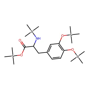 3,4-Didroxyphenylalanin(TMS)4 structure