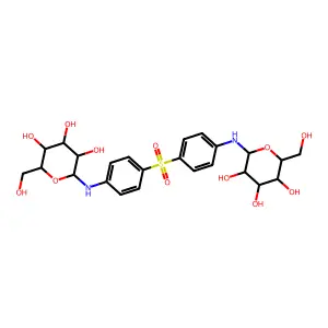 D-Galactopyranosylamine, N,N'-(sulfonyldi-4,1-phenylene)bis- structure