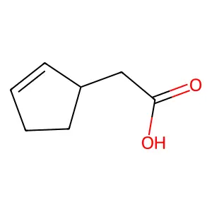 2-环戊烯-1-乙酸 structure