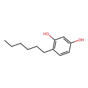 己基间苯二酚 structure