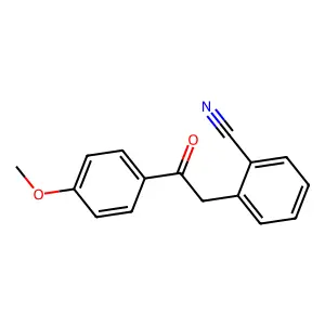 2-[2-(4-Methoxyphenyl)-2-oxoethyl]benzonitrile structure