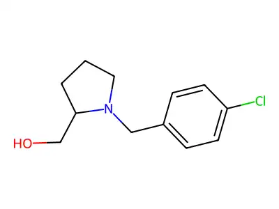 2-Pyrrolidinemethanol, 1-[(4-chlorophenyl)methyl]- structure