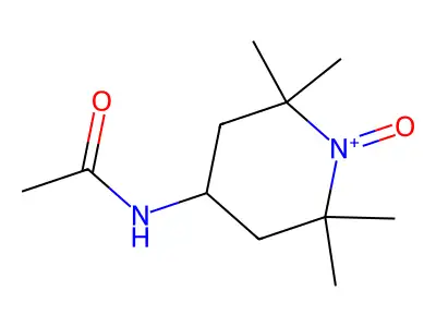 4-Acetamido-2,2,6,6-tetramethyl-1-piperidinyloxyl structure