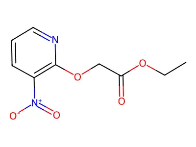 Ethyl 2-(3-nitropyridin-2-yl)oxyacetate structure