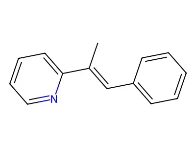 2-(1-phenylprop-1-en-2-yl)pyridine structure