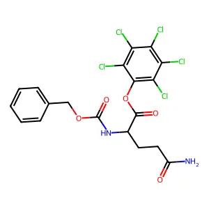 N2-Benzyl pentachlorophenyl N2-carboxy-L-(2-aminoglutaramate) structure
