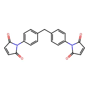 1,1'-(亚甲基双对亚苯基)双马来酰亚胺 structure