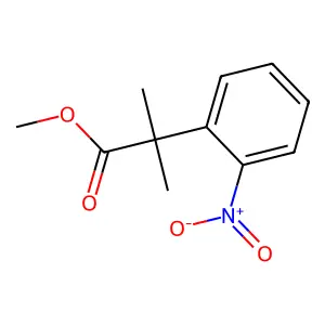 Methyl 2-methyl-2-(2-nitrophenyl)propanoate structure