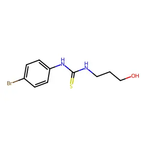 1-(4-Bromophenyl)-3-(3-hydroxypropyl)thiourea structure