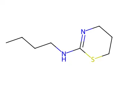 N-butyl-5,6-dihydro-4H-1,3-thiazin-2-amine structure