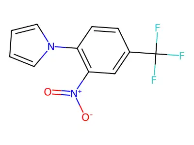 1-[2-nitro-4-(trifluoromethyl)phenyl]-1H-pyrrole structure