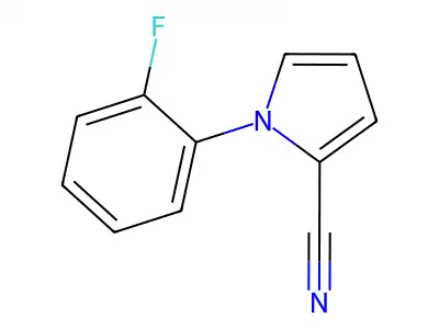 1-(2-fluorophenyl)-1H-pyrrole-2-carbonitrile structure