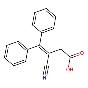3-Cyano-4,4-diphenylbut-3-enoic acid structure