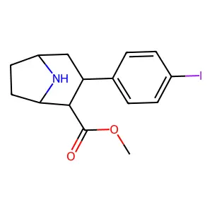 N-Nor-3-(4'-iodophenyl)tropane-2-carboxylic acid methyl ester structure