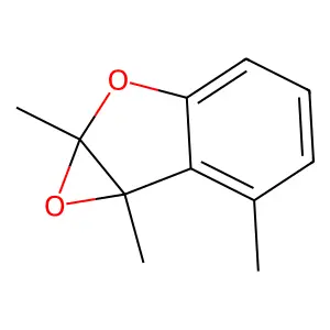 Oxireno(2,3-b)benzofuran, 1a,6,6b-trimethyl- structure
