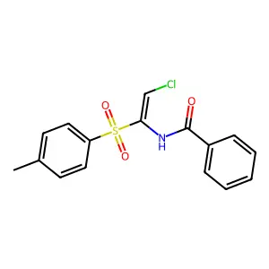 N-(2-Chloro-1-(toluene-4-sulfonyl)-vinyl)-benzamide structure
