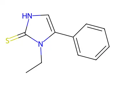 1-ethyl-5-phenyl-1H-imidazole-2-thiol structure