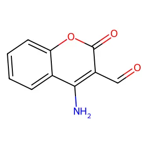 2H-1-Benzopyran-3-carboxaldehyde, 4-amino-2-oxo- structure