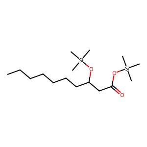 Trimethylsilyl 3-trimethylsilyloxydecanoate structure