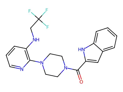 BHAP indolyl pyridyl deriv. structure