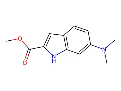 methyl 6-(dimethylamino)-1H-indole-2-carboxylate structure