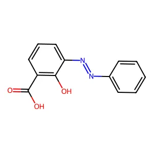 (E)-2-羟基-3-(苯基重氮基)苯甲酸 structure
