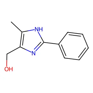 5-methyl-2-phenyl-1H-imidazole-4-methanol structure
