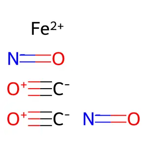 (T-4)-Dicarbonyldinitrosyliron structure