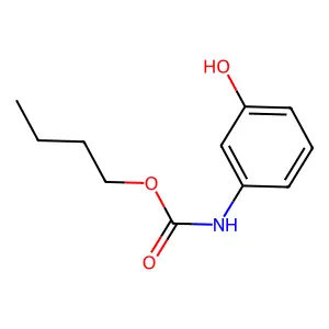 butyl N-(3-hydroxyphenyl)carbamate structure