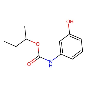 butan-2-yl N-(3-hydroxyphenyl)carbamate structure