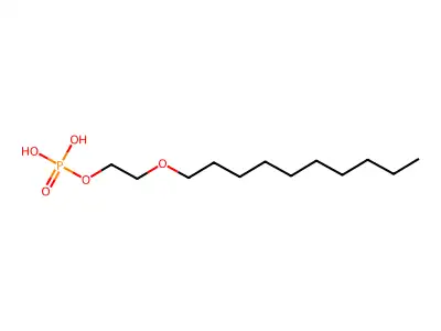 2-Decoxyethyl dihydrogen phosphate structure
