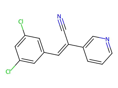 3-(3,5-二氯苯基)-2-(3-吡啶基)-2-丙烯腈 structure
