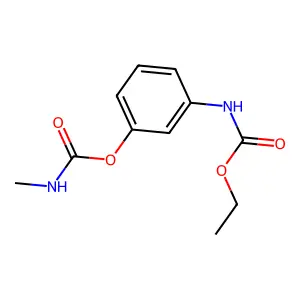 [3-(ethoxycarbonylamino)phenyl] N-methylcarbamate structure