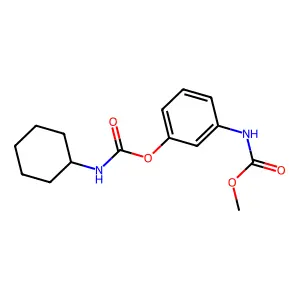 [3-(methoxycarbonylamino)phenyl] N-cyclohexylcarbamate structure