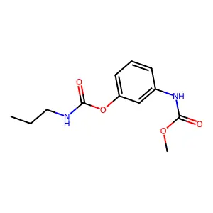 [3-(methoxycarbonylamino)phenyl] N-propylcarbamate structure