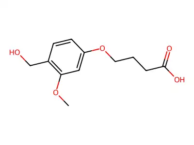 4-(4'-Formyl-3'-methoxyphenoxy)butyric acid structure