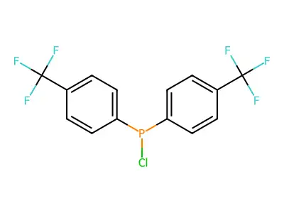 Bis(4-trifluoromethylphenyl)chlorophosphine structure