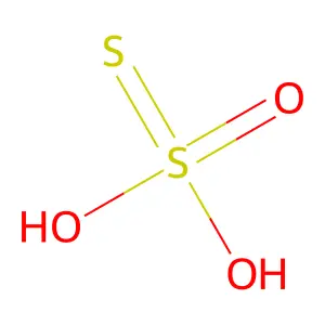硫代硫酸 structure