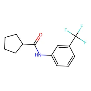3'-Trifluoromethylcyclopentanecarboxanilide structure